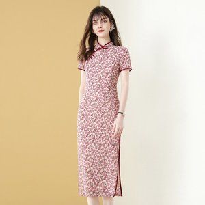 Slim split cheongsam